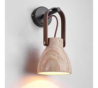 Natural Marble Wall Sconce - Mid Century Nordic Stone Wall Lamp for Bedroom, Living Room, and Bathroom Lighting(Brown)