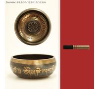 Natural Materials Tibetan Singing Bowl Set for For meditation, Yoga, and Calming Experience (Diameter 9.5cm)