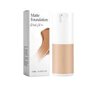 Natural Matte Longwear Foundation, Moisturizing Liquid Foundation, Oil Control, Breathable Base Makeup, Moisturizing Long Lasting Makeup, For All Tones ，Dark skin tone