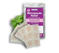 Natural Menopause Support Patch - Drug Free, Hormone Free with Valerian, Black Cohosh, Avena Sativa, Damiana, Ginger, Gotu Kola. Waterproof, Hypoallergenic, Vegan - 30 Patches