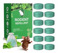 Natural Mice Repellent Balls Peppermint Oil Rat Repellent Balls 12 Pack, Natural Mouse & Rodent Repellent in Breathable Non-Woven Bags, Moth Spider Deterrent for Indoor Outdoor Garden Garage Use