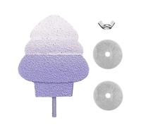 Natural Mineral Bird Perch for Cage Parrot Perch Platform for Beak Grinding Claw Trimming & Chewing Chew Toy for Parakeets Cockatiels Conures Birds Cage Accessories (Gradient Green, 4.7")