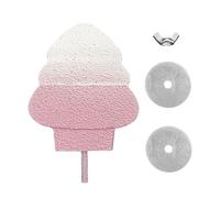 Natural Mineral Bird Perch for Cage Parrot Perch Platform for Beak Grinding Claw Trimming & Chewing Chew Toy for Parakeets Cockatiels Conures Birds Cage Accessories (Gradient Green, 4.7")