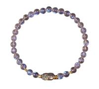 Natural Moonstone and Labradorite Bracelet for Women with Pi Xiu Charm - uniquely Stretch Jewelry Gifts for Intuition and Protection