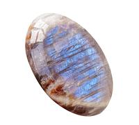 Natural Moonstone Crystal - Authentic Crystal Hot Auxiliary Stone, Polished Moonstone for Meditation, Positive Thoughts, Spiritual Practices, Sleep and, Pocket Crystals, 5-6cm