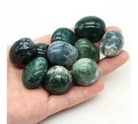 Natural Moonstone Quartz Crystals And Healing Tumbled Stones Bulk Gravel Mineral Specime Gemstones Home Aquarium Tank Decoration-Moss Agate-1