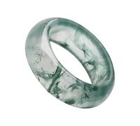 Natural Moss Agate Ring Fashion Finger Jewelry, Se référer à la description, Agate, No
