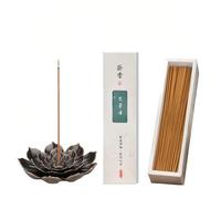Natural Mugwort Incense Sticks 400 Sticks - Long-Lasting Herbal Incense for Home, Office, Yoga, Tea Room, Temple, Meditation & Relaxation Gift(Lotus Incense Holder Not Included)