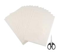 Natural Mulberry Paper, 50 Sheets Printable Rice Paper with Visible Natural Fiber, 32 x 22 cm, Handmade Decoupage Sheets for Calligraphy, Painting, DIY Crafts and Decorating