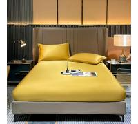 Natural Mulberry Silk Fitted Sheet Mattress Cover Queen King Size Customized Size Luxury Silk Bedding Sheets
