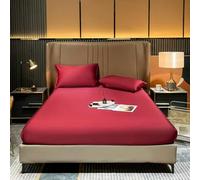 Natural Mulberry Silk Fitted Sheet Mattress Cover Queen King Size Customized Size Luxury Silk Bedding Sheets