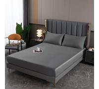 Natural Mulberry Silk Fitted Sheet Mattress Cover Queen King Size Customized Size Luxury Silk Bedding Sheets