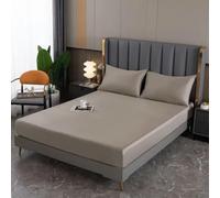 Natural Mulberry Silk Fitted Sheet Mattress Cover Queen King Size Customized Size Luxury Silk Bedding Sheets