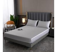 Natural Mulberry Silk Fitted Sheet Mattress Cover Queen King Size Customized Size Luxury Silk Bedding Sheets