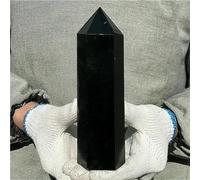Natural Natural Black Tourmaline Quartz Crystal Point Tower Polished (Size : 70-80g)