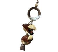 Natural Nut Shell Windchime Keychain Decoration Relaxing Musical Hanging Ornament Yoga Sound Ornament