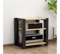 Natural o Rack Adjustable 3 Tier HiFi Ste Rack Open Design for o Devices Shelf Perfect for Home Theater and AV Equint