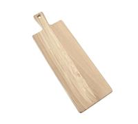 Natural Oak Artisan Chopping Board Handled Wood Farmhouse Serving Paddle Platter (Long 54cm)