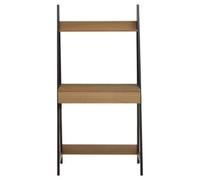 Natural Oak Effect Desk with Metal Frame | Bradbury