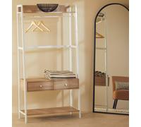 Natural Oak Effect Open Wardrobe | Bradbury