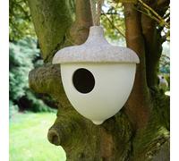 Natural Oatmeal Hanging Bird House - Chaff and Bamboo