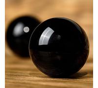 Natural Obsidian Round Ball, Genuine Crystal Ball, for Purification, Crystal Figurine, Good Luck Goods, Popular, Goods, for,50~60mm
