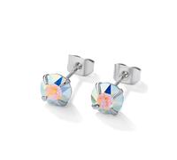 Natural Ocean Light Radiance Crystal Sterling Silver Earrings - Embrace the Beauty of Sea and Sun (5mm)