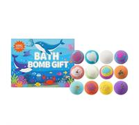 Natural Ocean Surprise Bath Bombs for Kids, 12 Pack Kids Bath Bombs Gift Set with Surprise Ocean Toys Inside, Fun Magic BathBombs Birthday Gift