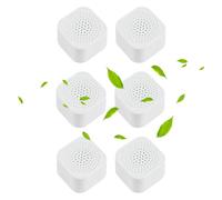 Natural Odour Neutraliser for the Fridge Wrink - Fridge Odour Killer | Cooling Refrigerator Odour Absorber | Pack of 6 Self-Adhesive Odour Absorber Boxes with Natural Activated Carbon for Fridge
