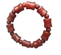 Natural Old Agate Bamboo Pattern Bracelet Bangle