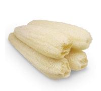 Natural Organic Loofah Sponges Large Exfoliating Shower Bath Loofah Luffa Loofa Body Scrubbers Sponges for SPA Beauty Bath and Radiant Skin, Pack of 4