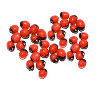 Natural Original Black White Red Gunja Ratti Chirmi Bead Rosary Pea Jaapmala making Beads for Meditation & Pooja Astrology Organic Jewellery - 101 Beads