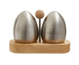 Natural Origins S/Steel Rubberwood Salt Pepper Set Home Kitchen Tool Table Daily