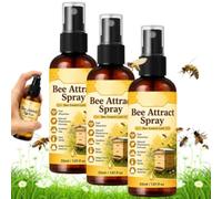 Natural Outdoor Bee Attractant Spray, 50ml Bees Attractant for Garden, Outdoor Use, Natural Formula Honey Bee Swarm Lure, Garden Pollinator, Easy Spray Application (3Pcs)