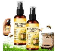 Natural Outdoor Bee Attractant Spray, 50ml Bees Attractant for Garden, Outdoor Use, Natural Formula Honey Bee Swarm Lure, Garden Pollinator, Easy Spray Application (2Pcs)