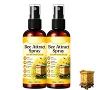 Natural Outdoor Bee Attractant Spray, Bee Attract Spray, Gentle Plant Extract 1.69 oz, for Flower Gardens, Vegetable Plots, Orchard Farms and Backyard Planting (2)