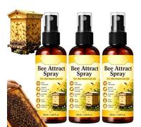 Natural Outdoor Bee Attractant Spray, Honey Bee Swarm Lure, Garden Pollinator Spray for Garden, Fruit Trees, Flowers & Outdoor Hives (3pc)