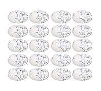 Natural Oval Flat Back Gemstone Cabochons 18x13mm, White Turquoise Healing Stones for Jewelry Making, Craft Beading and Crystal Collection with Smooth Polished Surface
