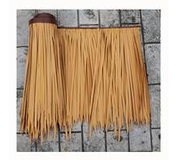 Natural Palm Thatch Rolls Straw Roof Thatch Tiki Bar Roof Artificial Thatch Tile Palm Roof, for Garden Patio Deck Gazebos Wall House(Yellow c,0.5x10m/1.64X32.8ft)