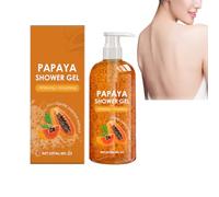 Natural Papaya Shower Gel with Plant Extracts for Hydration - Lightweight Moisturizing Body Wash, Gentle Cleansing and Refreshing Fragrance - Creates Silky Foam, Leaves Skin Soft and Smooth (1PCS)