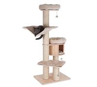 Natural Paradise Magnolia XL Plus cat tree with thick scratching posts H 175 x L 105 x W 90 cm (cream)