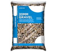 Natural Pea Shingle Gravel (10mm & 20mm) - 20kg Major Bag - Premium Rounded Stones for Concrete Mixing, Ground Drainage, Driveways, and Decorative Landscaping Projects (1, 20mm)
