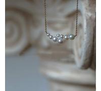 Natural Pearl Necklace Female Clavicle Chain Adjustable Length Crystal Wedding Metaphysical Jewelry Crafts Creating