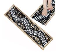 Natural Pebble Foot Massage Mat - Reflexology Relaxation Tool for Tired Feet, Perfect Stress-Relief Gift for Parents, Friends & Loved Ones, Home/Office Use(40cmx150cm)