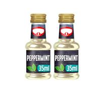 Natural Peppermint Extract 2X35ml - Vegan-Friendly Pure Mint Flavouring for Baking, Desserts, Cupcakes, Brownies, Cookies & More - Made with Real Peppermint