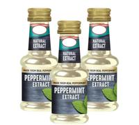 Natural Peppermint Extract 35ml, Pack Of 3, Pure Mint Flavouring for Baking, Desserts, Cupcakes, Brownies, Cookies & More