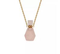 Natural Perfume Bottles Pendant Essential Oil Bottle Gems-10pcs-Rose Quartz