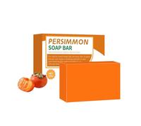 Natural Persimmon Soap Bar for Body Odour Control, Japanese Persimmon Soap for Old People, Deeply Cleansing Hand & Body Soap for Men & Women, Long Lasting Freshness for Daily Use (1pc)