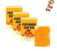 Natural Persimmon Soaps, Japanese Natural Deodorizing Persimmon Soap, Renewing Body Purifying & Deodorizing, Suitable For All Skin Types, Face & Body (3)