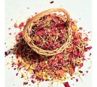 Natural Petal Confetti - 'Sunset Haze' - 5 Litres - Red Rose, Coral Rose, Orange Marigold, Yellow Marigold & Yellow Chrysanthemum - Biodegradable (130)